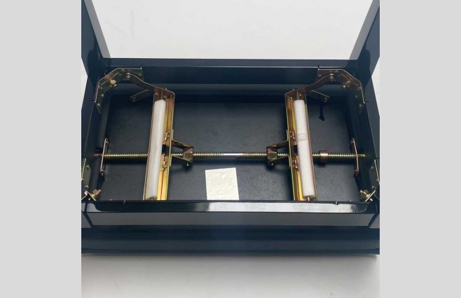 Steinhoven DX16PE "Staccato" Polished Ebony Adjustable Height Piano Stool With Storage - Image 8